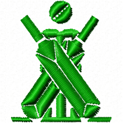 Sports Silhouette Embroidery Design 12